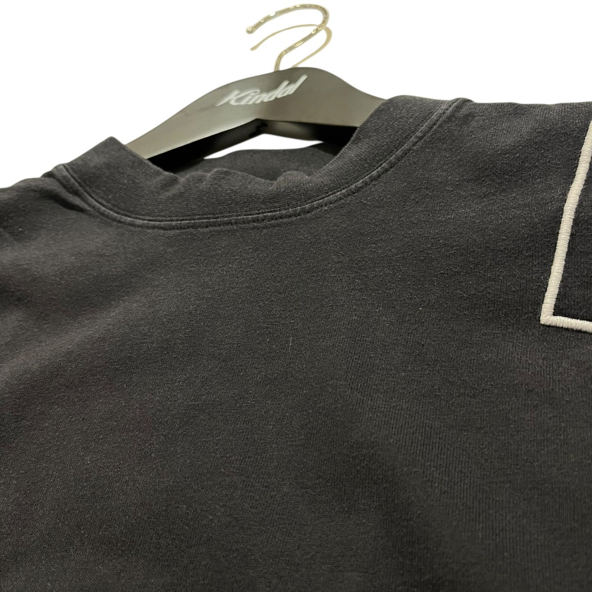 BALENCIAGA 左袖ロゴ刺繍オーバーシルエット長袖Tシャツ739027 古着・中古-3枚目のアイテム画像