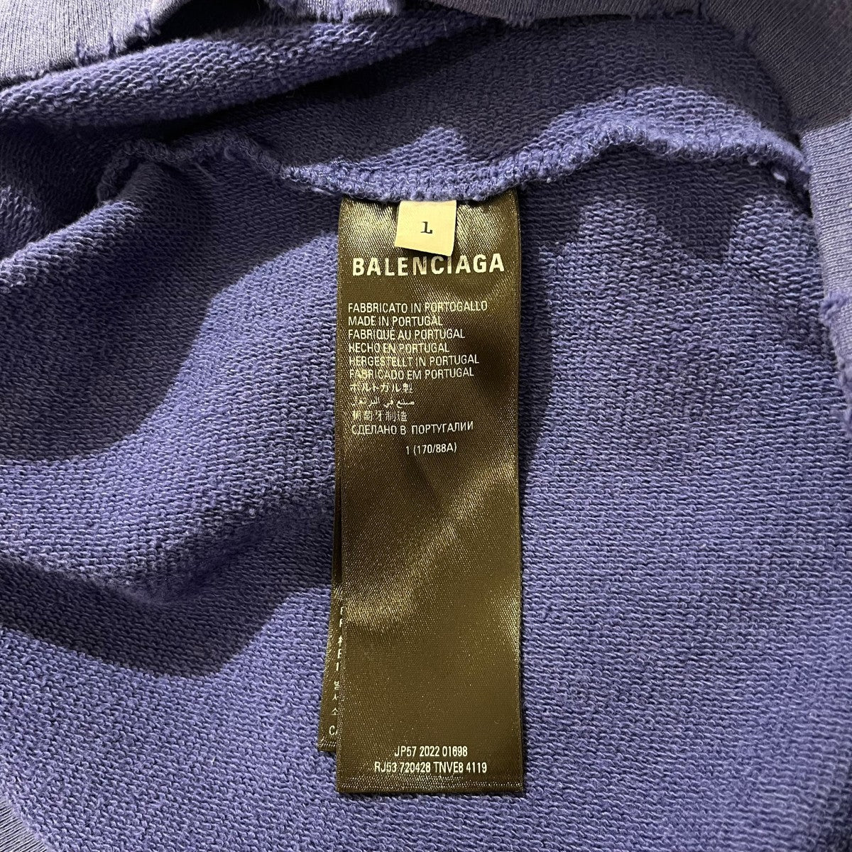 BALENCIAGA ダメージ加工 キャンペーンロゴスウェット720428 古着・中古-6枚目のアイテム画像