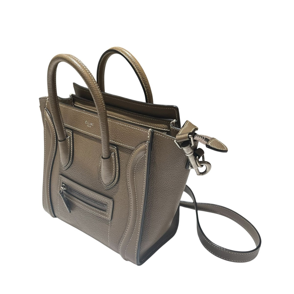 CELINE(セリーヌ) ラゲージナノショッパー2WAYバッグ - グレージュ