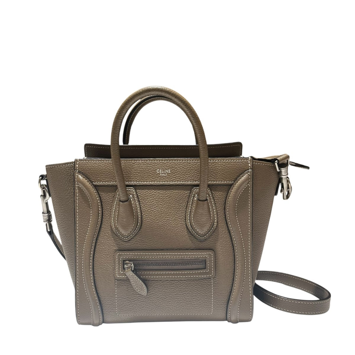 CELINE(セリーヌ) ラゲージナノショッパー2WAYバッグ - グレージュ