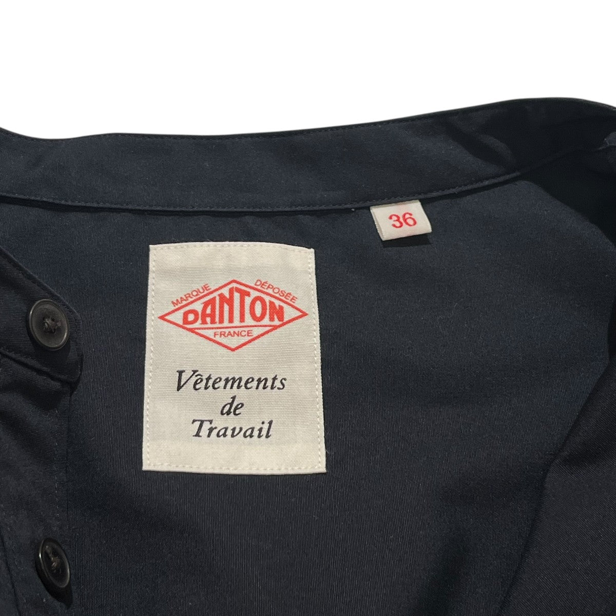 DANTON シャツワンピースDT-B0230 HTC WIDE LONG SHIRT 古着・中古-4枚目のアイテム画像