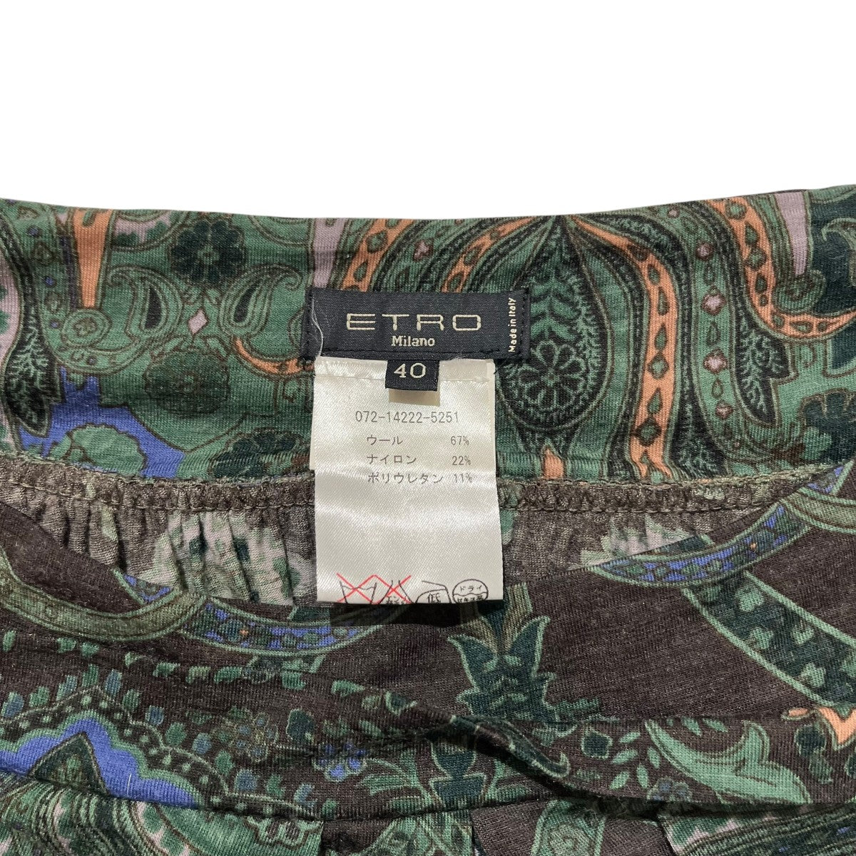 ETRO ペイズリーポンチョ072-14222-5251 古着・中古-3枚目のアイテム画像
