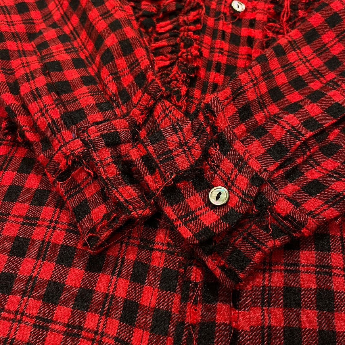 MASU 23SSGRUNGE PLAID SHIRTチェックシャツMMSS-SH0123 古着・中古-4枚目のアイテム画像