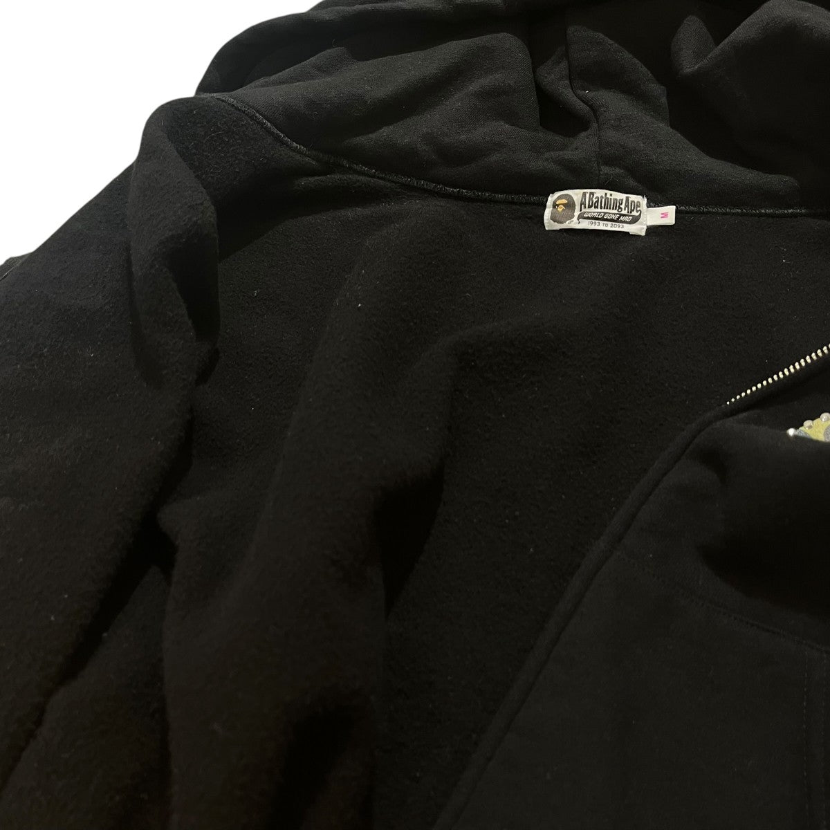 A BATHING APE 25SSABC CAMO CRYSTAL LOGO WIDE ZIP HOODIEジップパーカー 古着・中古-5枚目のアイテム画像