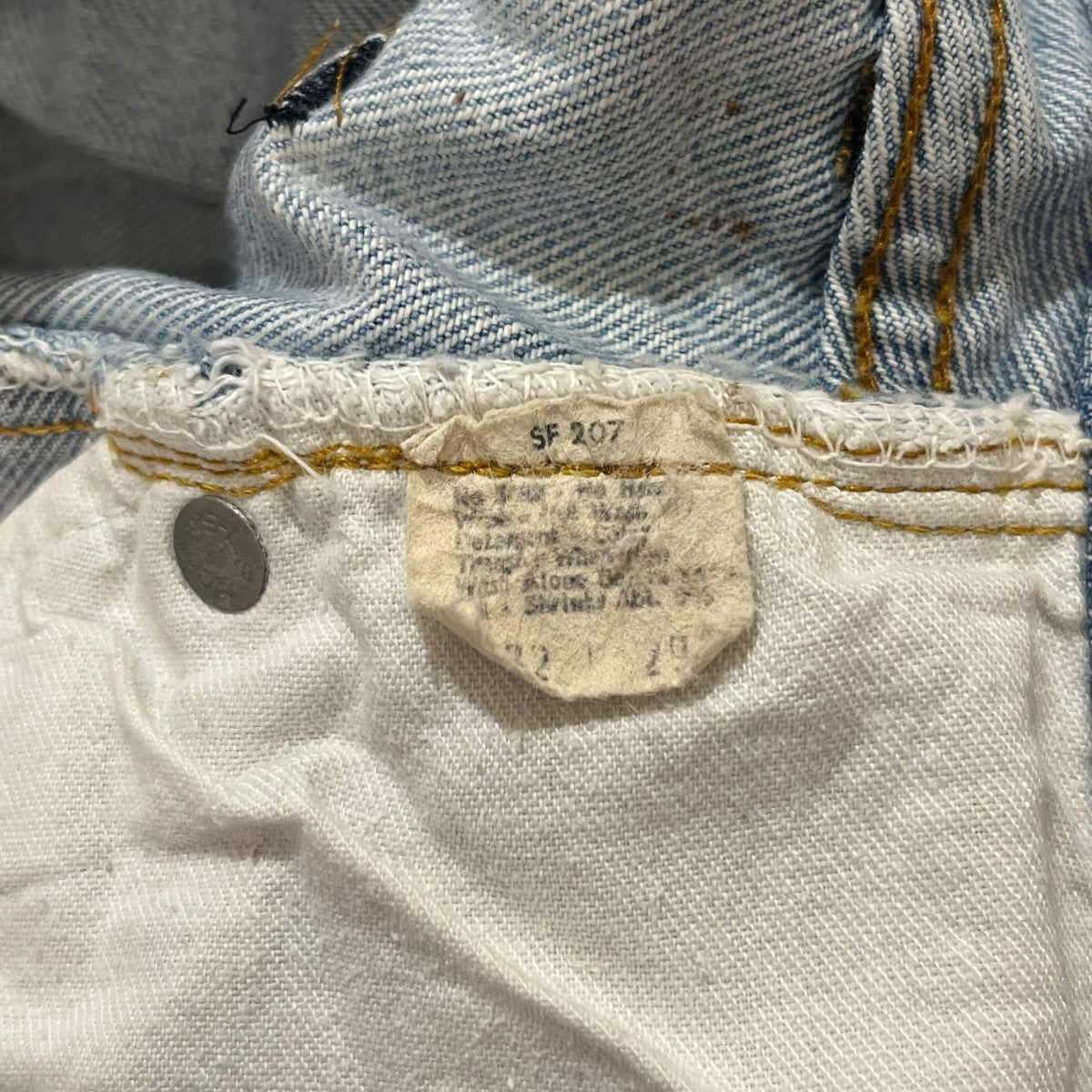 LEVI’S 66後期 裏ボタン6デニムパンツLOT 501 古着・中古-6枚目のアイテム画像