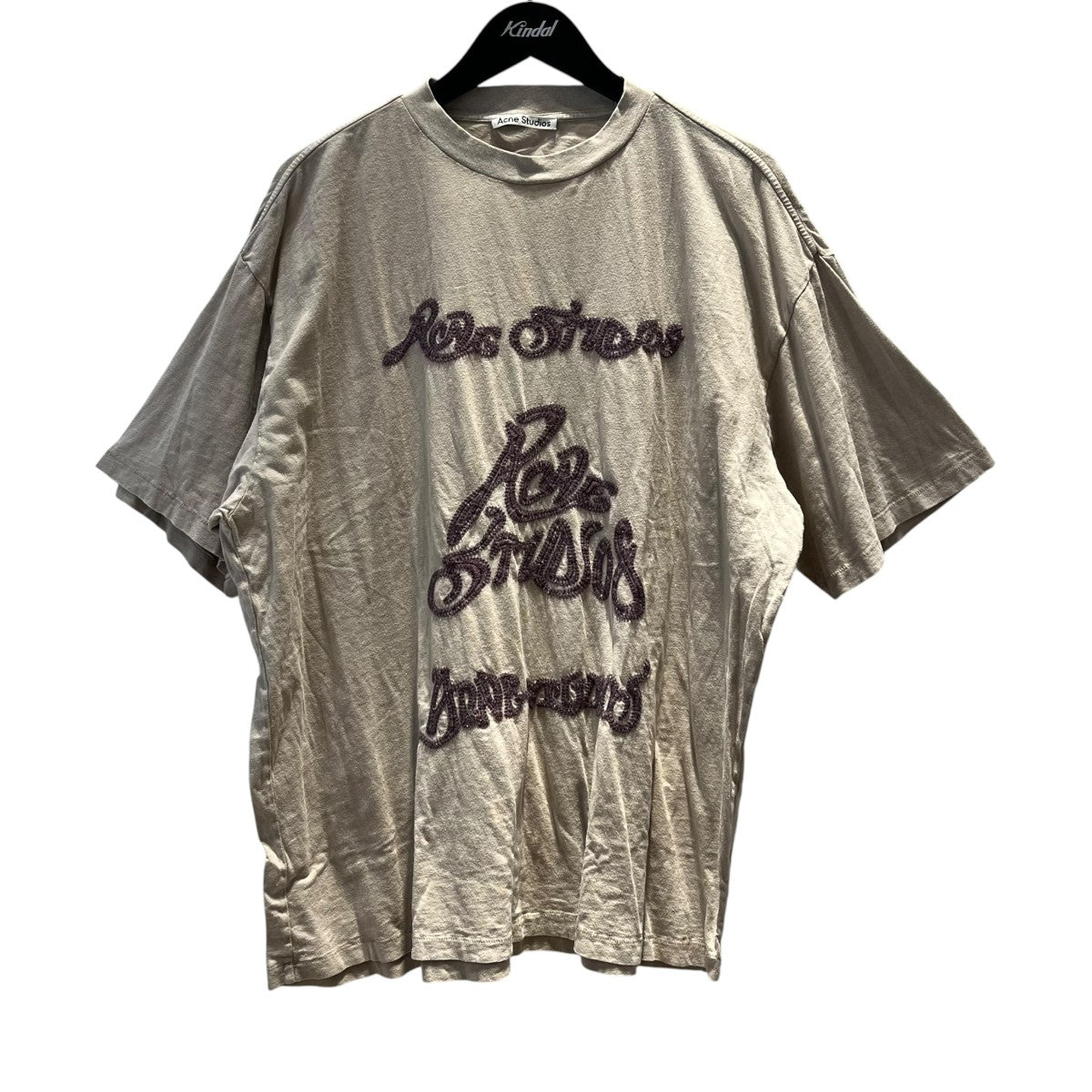 ACNE STUDIOS オーバーシルエット 刺繍デザインTシャツFN-WN-TSHI000475 古着・中古-1枚目のアイテム画像