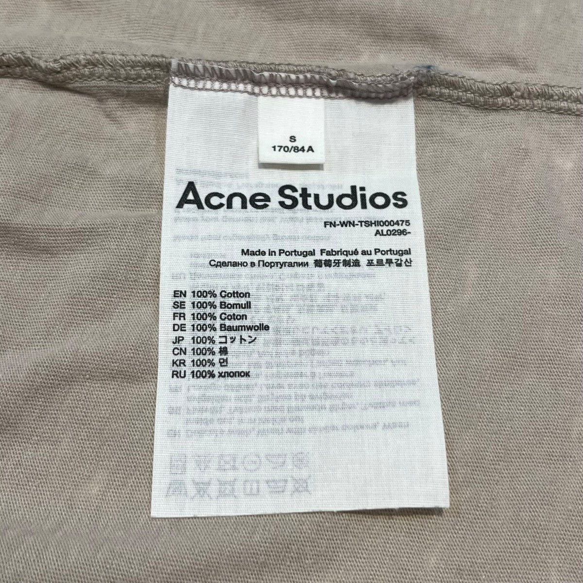 ACNE STUDIOS オーバーシルエット 刺繍デザインTシャツFN-WN-TSHI000475 古着・中古-5枚目のアイテム画像