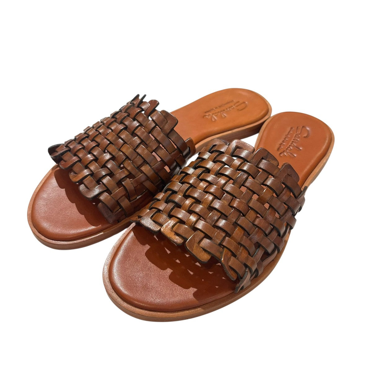 DRAGON レザーサンダルZIG ZAG SANDAL 古着・中古-1枚目のアイテム画像