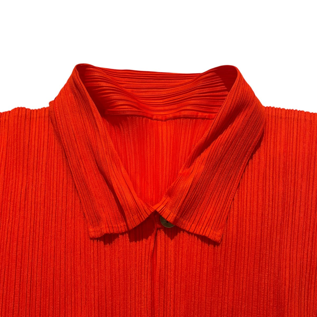 PLEATS PLEASE 袖切替襟付プリーツスキッパーカットソーPP63-JK406 古着・中古-3枚目のアイテム画像