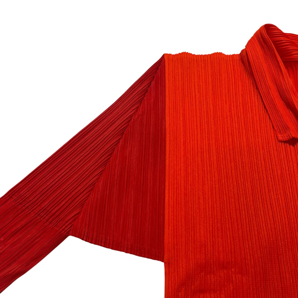 PLEATS PLEASE 袖切替襟付プリーツスキッパーカットソーPP63-JK406 古着・中古-4枚目のアイテム画像