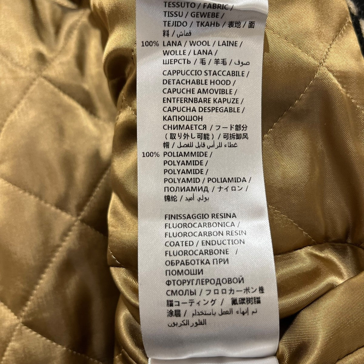GUCCI ジップジャケット546330 19AW Macro GG diamond wool jacket 古着・中古-6枚目のアイテム画像