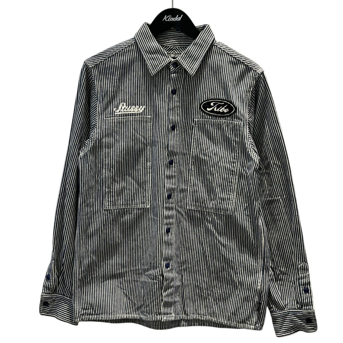 stussy(ステューシー) ワークシャツﾋｯｺﾘｰﾃﾞﾆﾑﾜｰｸｼｬﾂｼﾞｬｹｯﾄ ﾋｯｺﾘｰﾃﾞﾆﾑ