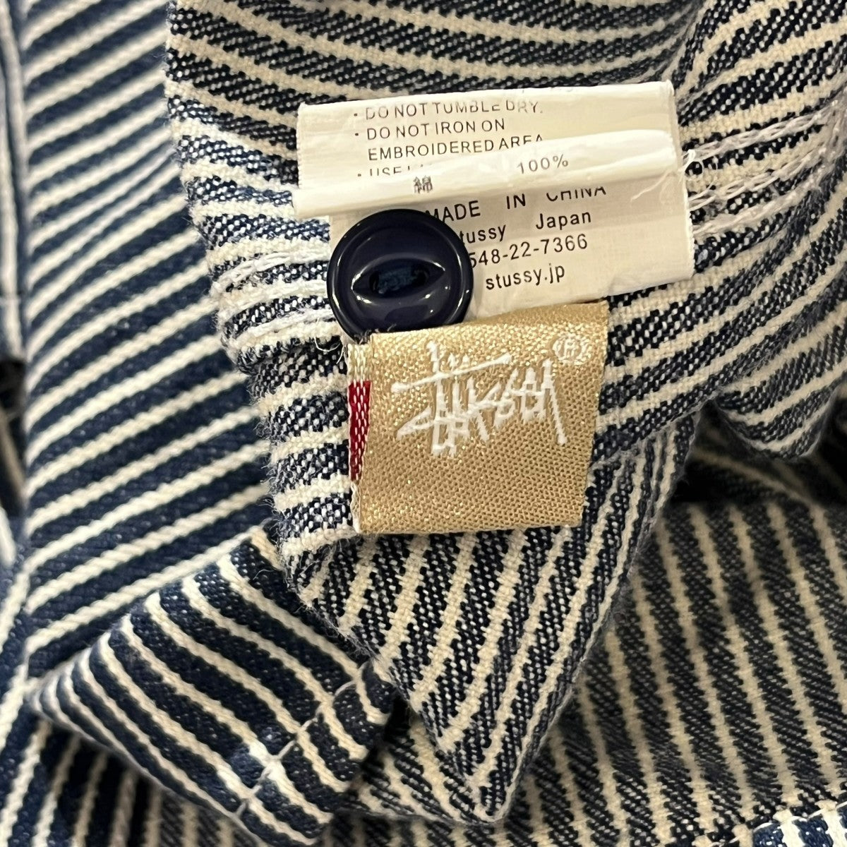 stussy(ステューシー) ワークシャツﾋｯｺﾘｰﾃﾞﾆﾑﾜｰｸｼｬﾂｼﾞｬｹｯﾄ ﾋｯｺﾘｰﾃﾞﾆﾑ