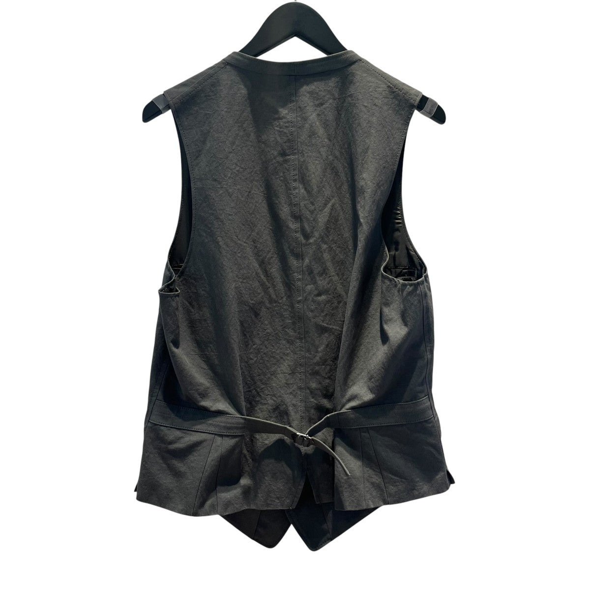 GROUND Y COTTON ZAZA CROSS WA ZIPPER POCKET VESTベストGO-V01-004 古着・中古-2枚目のアイテム画像
