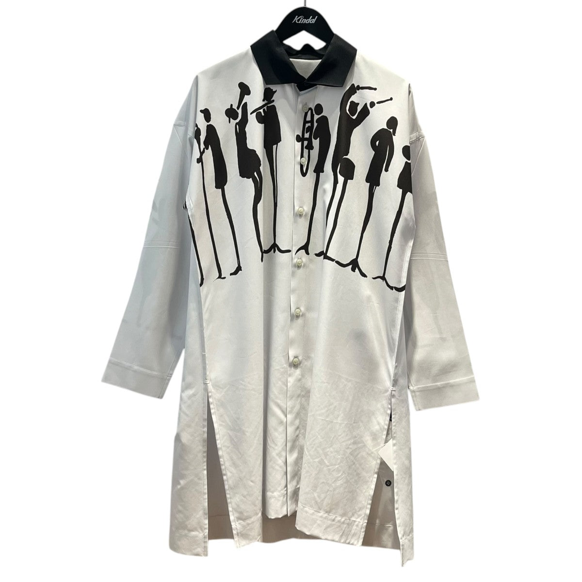 HOMME PLISSE ISSEY MIYAKE 総柄ロングシャツHP04FJ040 古着・中古-1枚目のアイテム画像