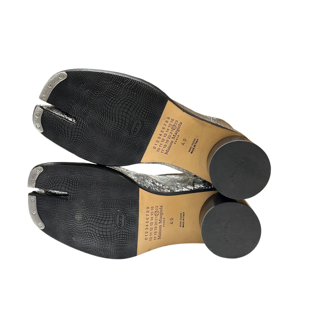 Maison Margiela S37WU0431 クラック加工TABI 足袋ヒールブーツ 古着・中古-5枚目のアイテム画像