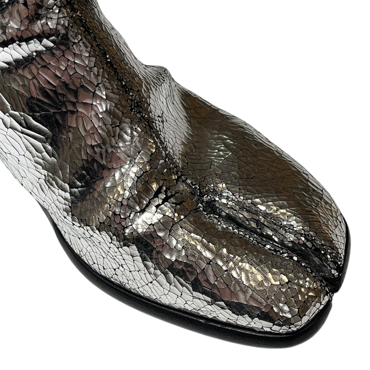 Maison Margiela S37WU0431 クラック加工TABI 足袋ヒールブーツ 古着・中古-6枚目のアイテム画像
