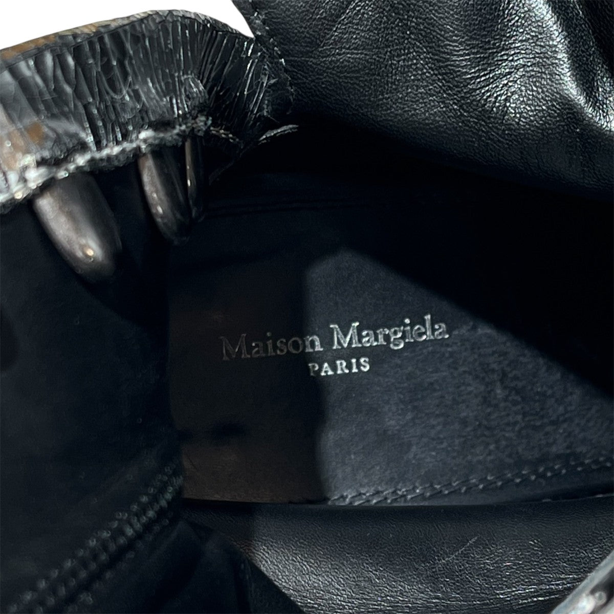Maison Margiela S37WU0431 クラック加工TABI 足袋ヒールブーツ 古着・中古-9枚目のアイテム画像