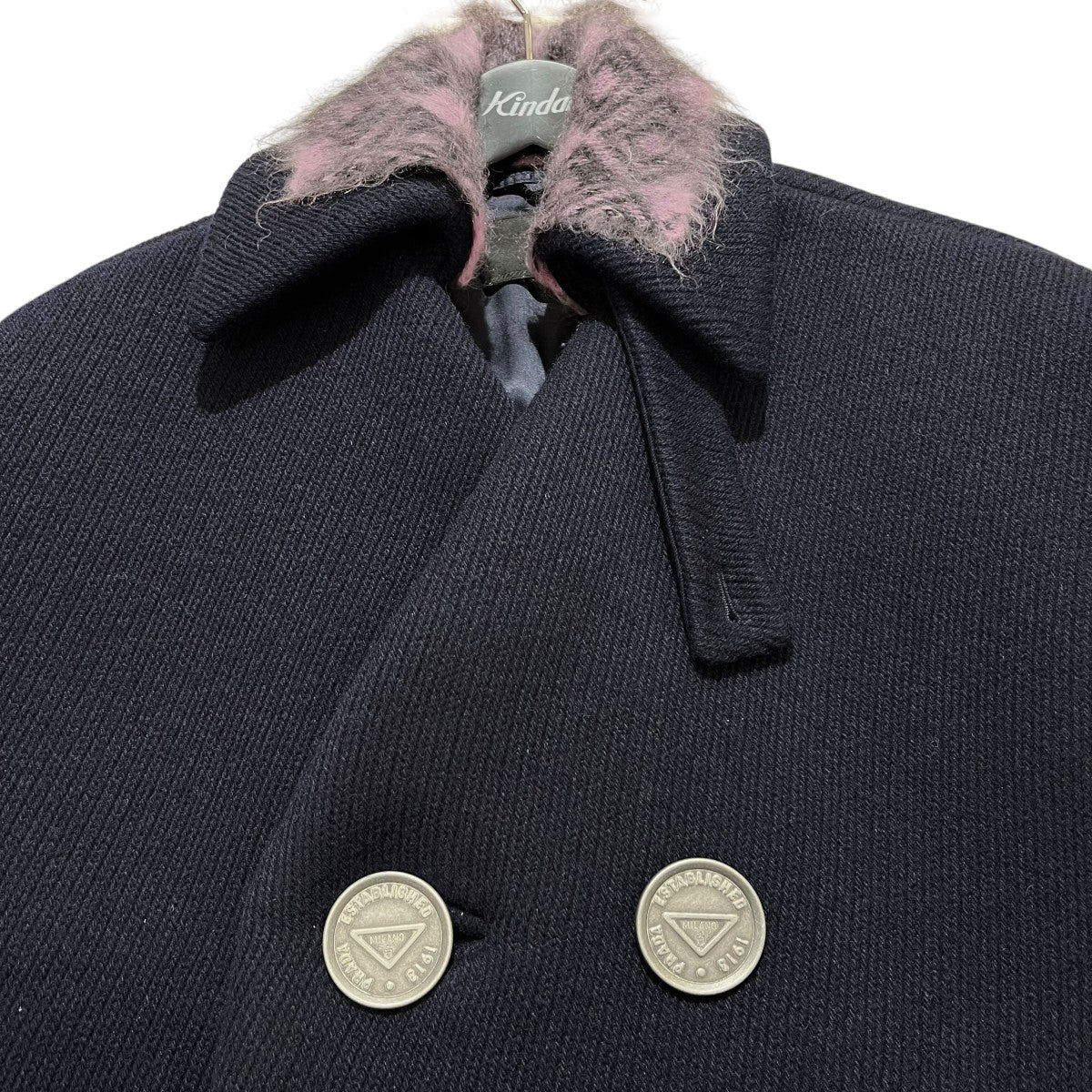 PRADA オーバーシルエットダブルプレストコートSGB888 古着・中古-3枚目のアイテム画像
