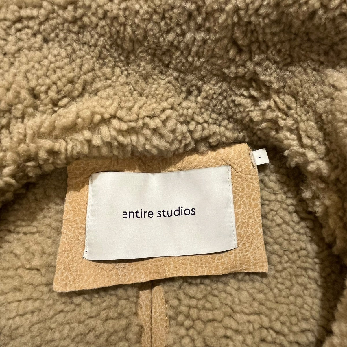 ENTIRE STUDIOS ムートンジャケットES2424CA SHEARLNG JACKET 古着・中古-5枚目のアイテム画像