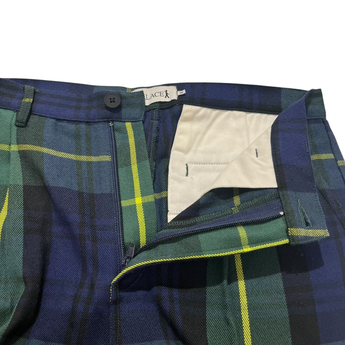 PALACE GUARD TROUSERSチェックワイドパンツ 古着・中古-3枚目のアイテム画像