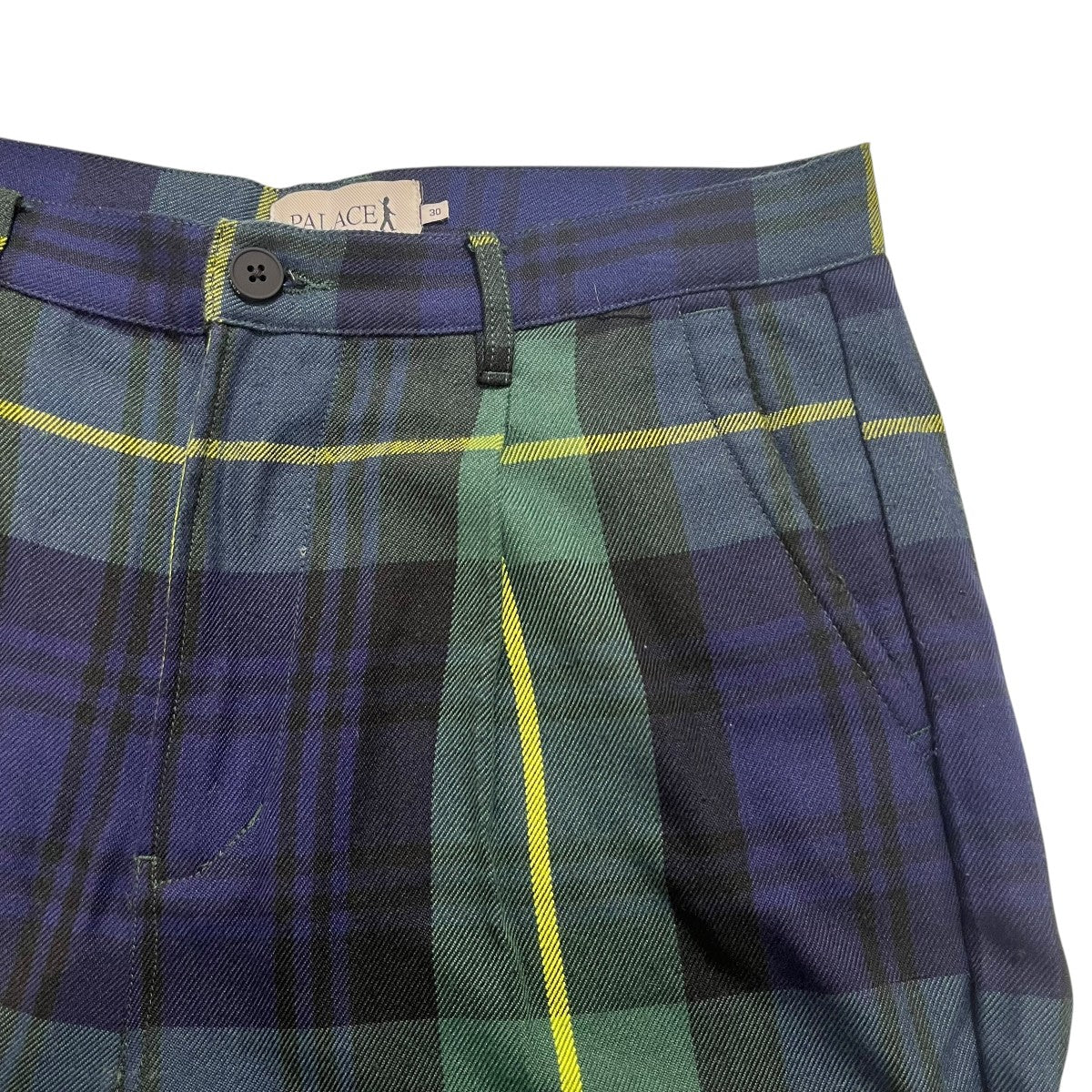 PALACE GUARD TROUSERSチェックワイドパンツ 古着・中古-4枚目のアイテム画像