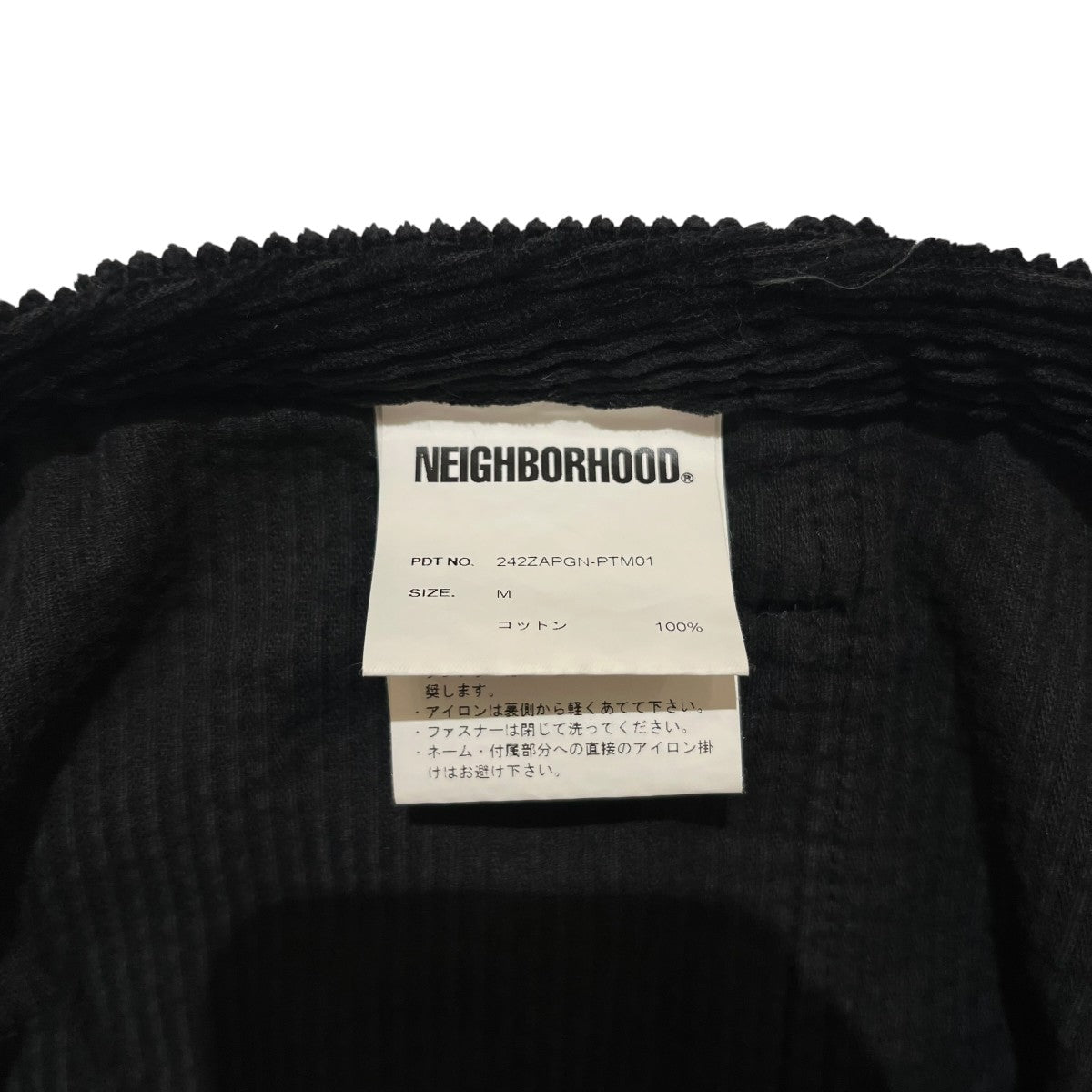 NEIGHBORHOOD×PHINGERIN 所々擦れコーデュロイボンテージパンツ242ZAPGN-PTM01 古着・中古-8枚目のアイテム画像