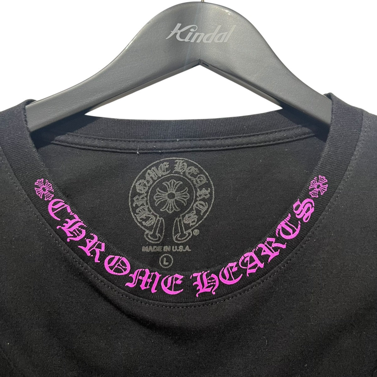 CHROME HEARTS OLD ENGLISH NECK LOGO L／S POCKET T長袖カットソー 古着・中古-6枚目のアイテム画像