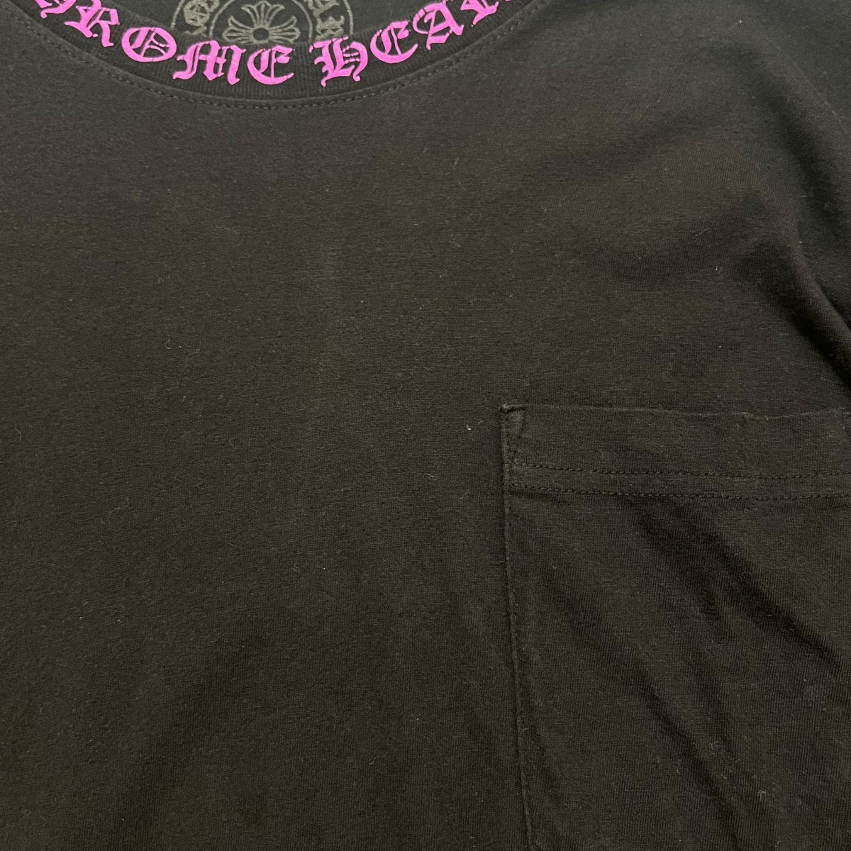 CHROME HEARTS OLD ENGLISH NECK LOGO L／S POCKET T長袖カットソー 古着・中古-7枚目のアイテム画像