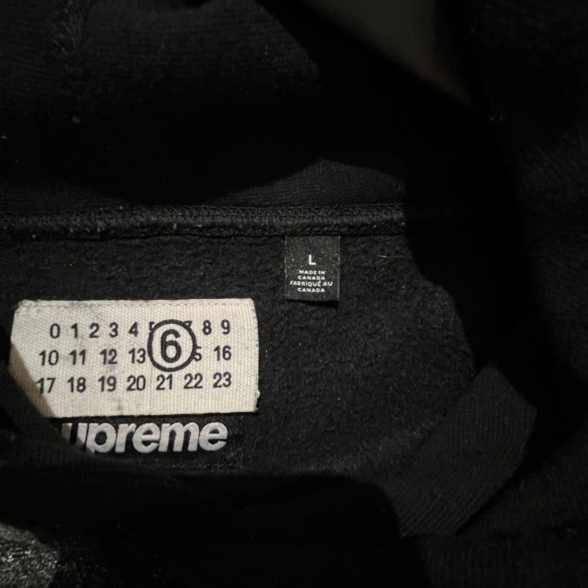 Supreme×MM6 Maison Margiela Foil Box Logo Hooded長袖フーディー 古着・中古-6枚目のアイテム画像