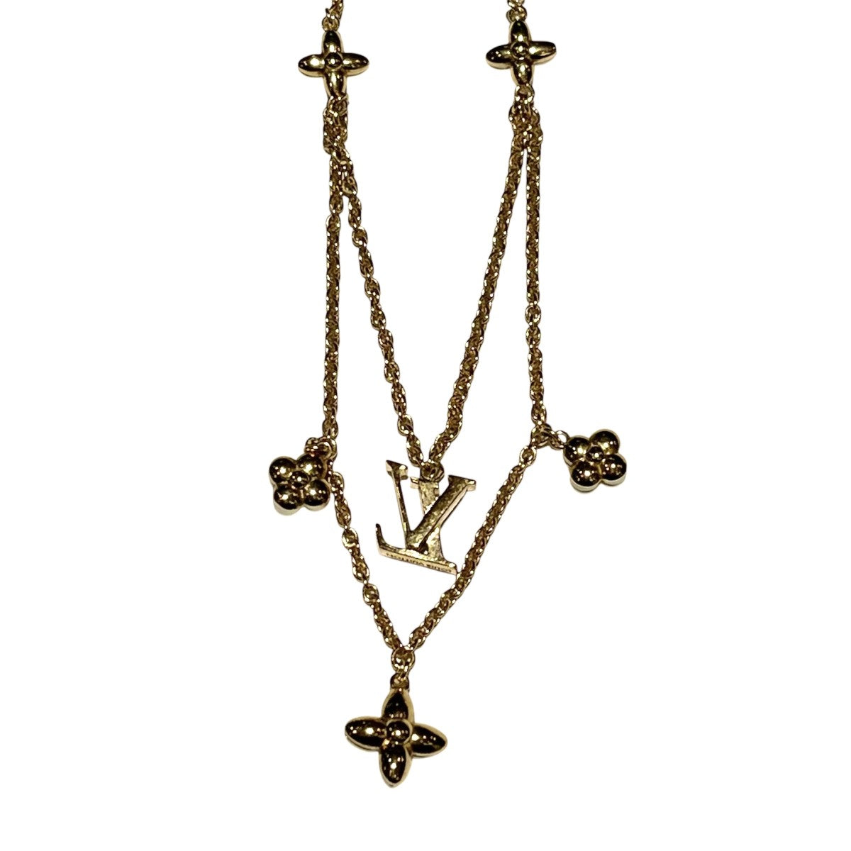 LOUIS VUITTON LV フローラグラム ネックレス S00 M00981 古着・中古-3枚目のアイテム画像
