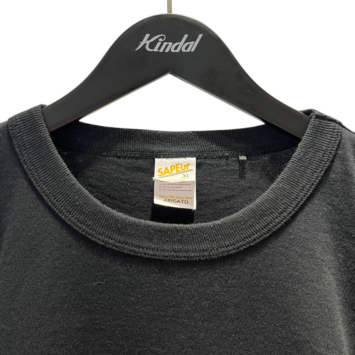 SAPEur(サプール) Dennis RodmanバックプリントTシャツ ブラック
