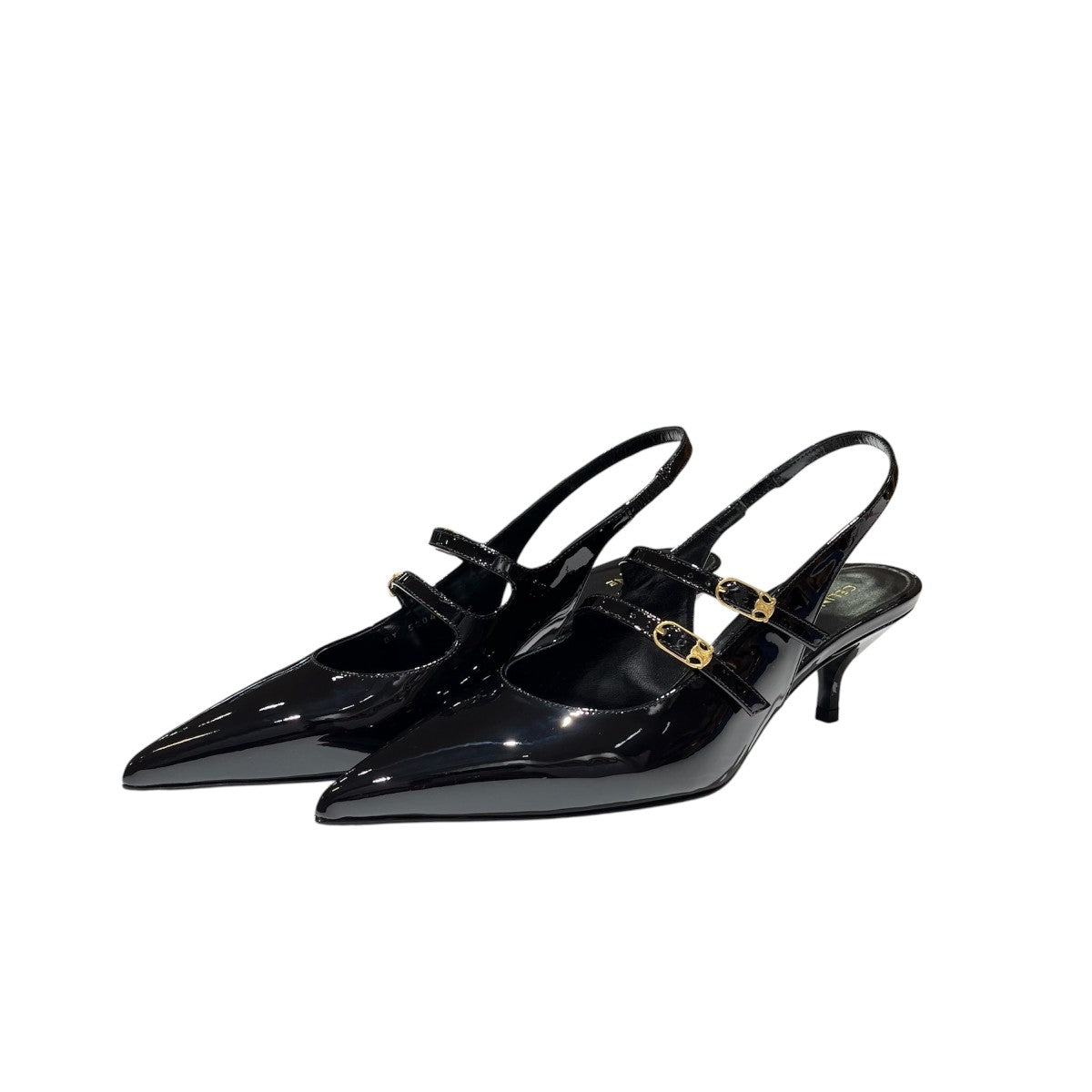 CELINE JUDY DOUBLE STRAP MARY JANEトリオンフバックル ストラップミュールサンダル 古着・中古-1枚目のアイテム画像