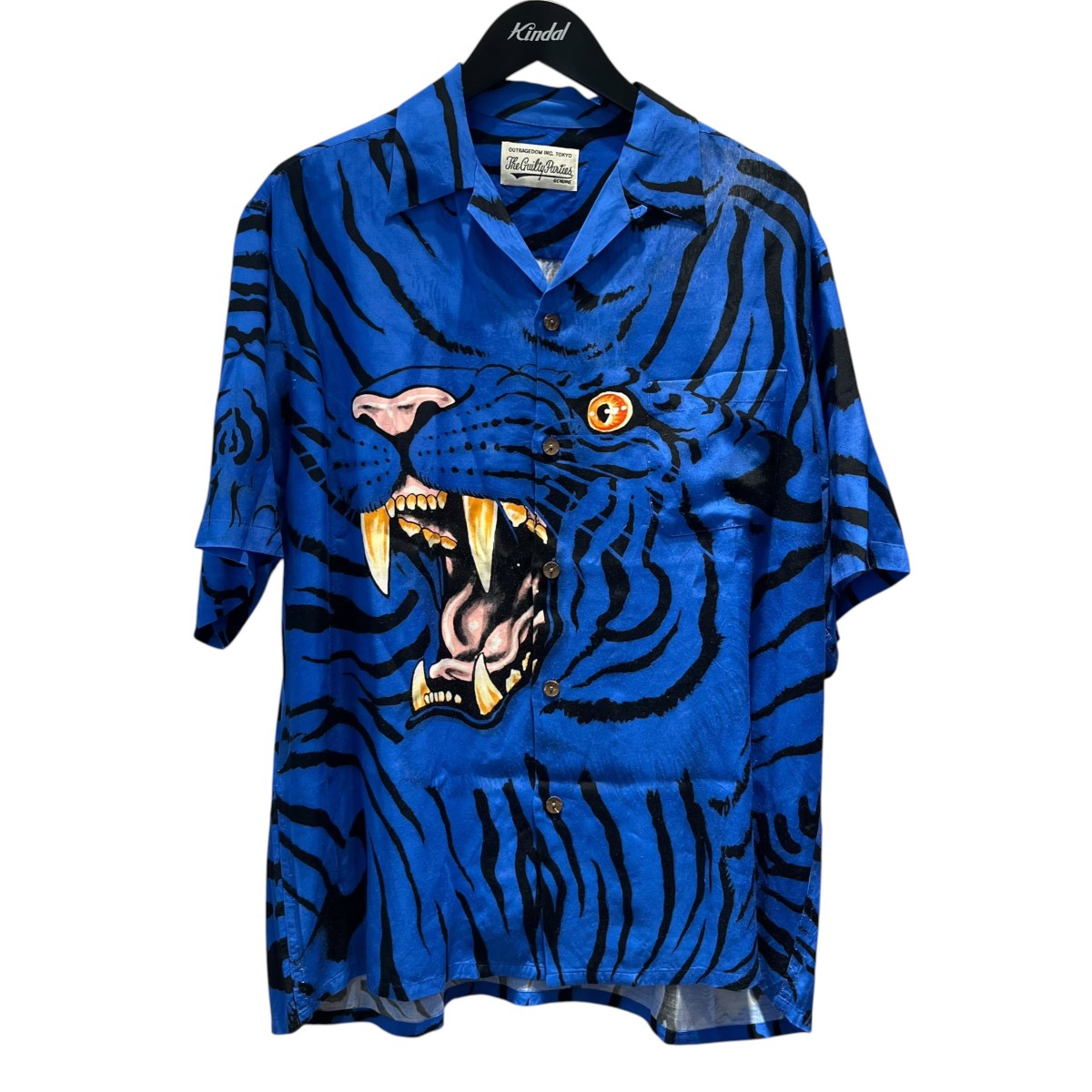 WACKO MARIA×TIM LEHI タイガー柄アロハシャツ 古着・中古-1枚目のアイテム画像