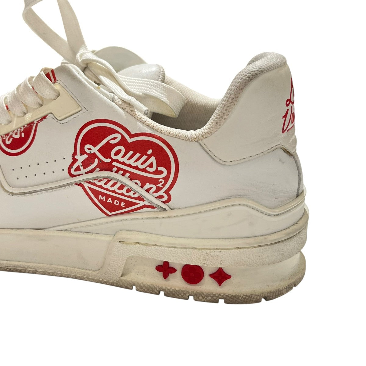 LOUIS VUITTON×NIGO LVハートロゴスニーカーLD0291 古着・中古-7枚目のアイテム画像