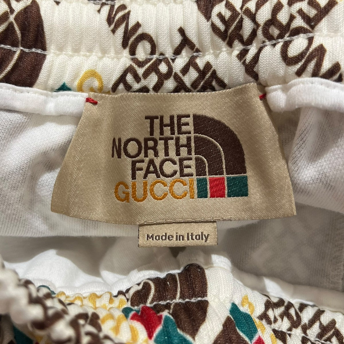 GUCCI×THE NORTH FACE ロゴ総柄総柄スウェットパンツ651331 XJDCE