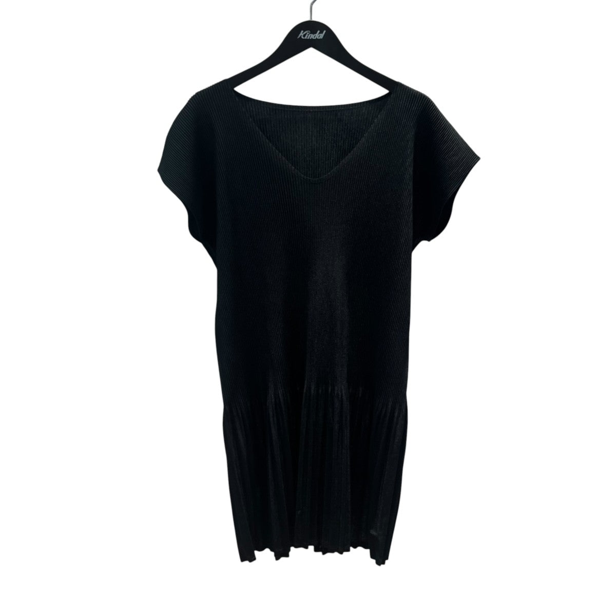 PLEATS PLEASE VネックプリーツチュニックPP31-FT275 古着・中古-1枚目のアイテム画像