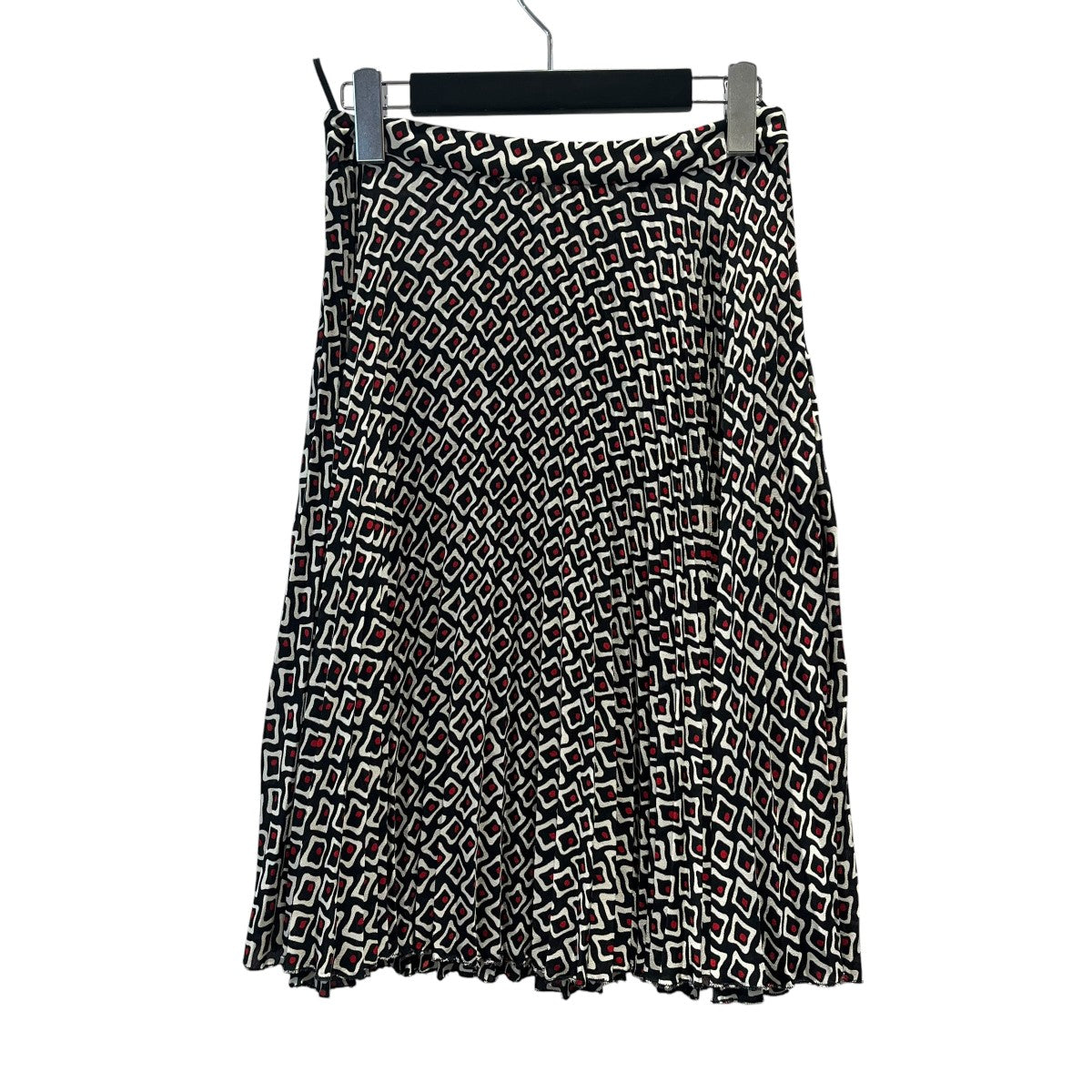 PRADA 総柄プリーツスカートP158N 古着・中古-2枚目のアイテム画像