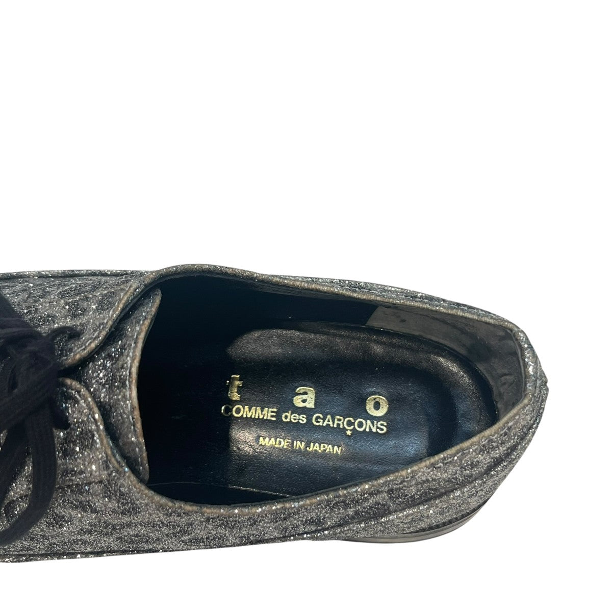 TAO COMME des GARCONS グリッターシューズ3F-K106 古着・中古-6枚目のアイテム画像