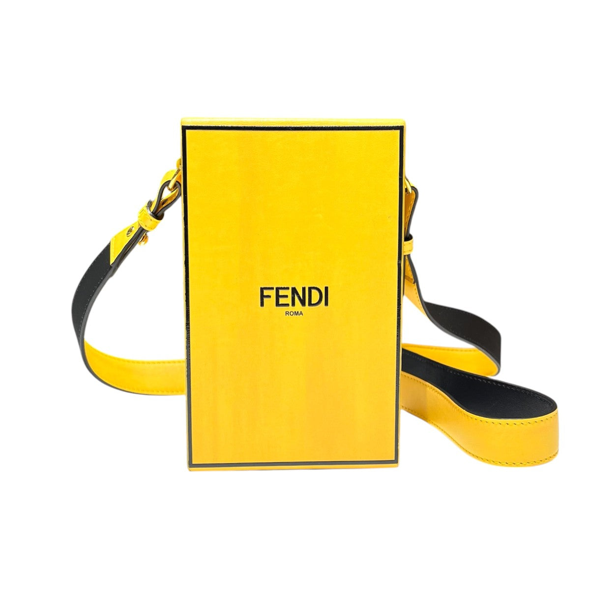FENDI ロゴプリント BOX型ショルダーバッグ7VA519 古着・中古-2枚目のアイテム画像