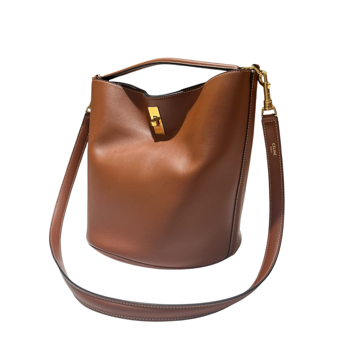 CELINE ティーンバケット16 (セーズ) 2WAY レザーショルダーバッグ 古着・中古-1枚目のアイテム画像