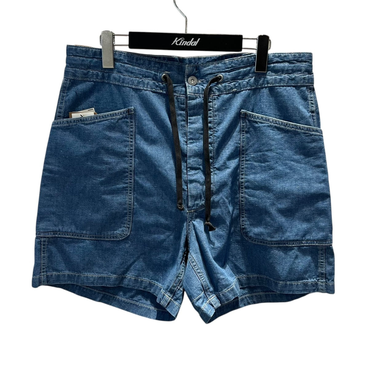 RRL DOBLE RL ストライプ デニムショートパンツ　32 RRL(ダブルアールエル) デニムショートパンツ ブルー サイズ 32