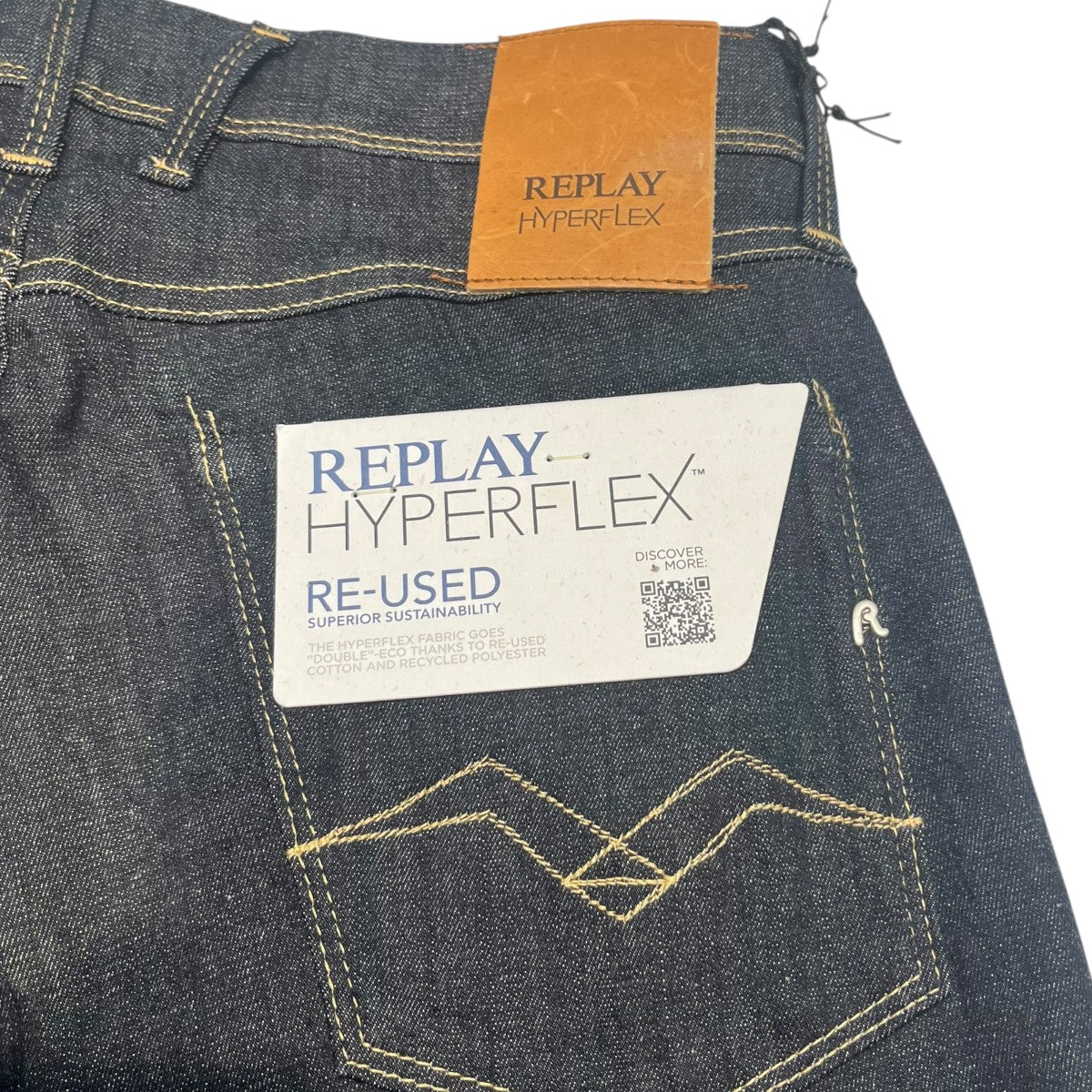 REPLAY ストレッチジーンズM914Y 古着・中古-4枚目のアイテム画像