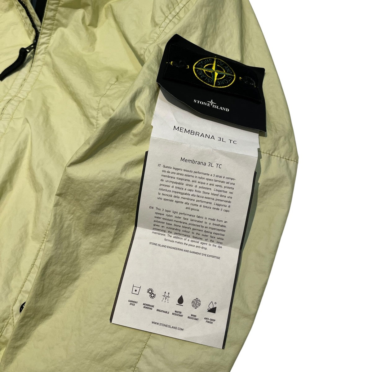 STONE ISLAND Membrana 3L TC Bomber Jacketボンバージャケット801541223 古着・中古-5枚目のアイテム画像
