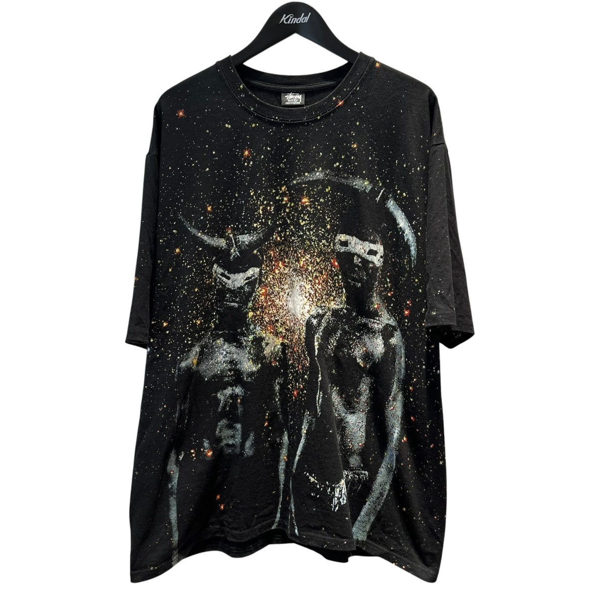 stussy BLACK STAR TEE半袖クルーネックTシャツ 古着・中古-1枚目のアイテム画像