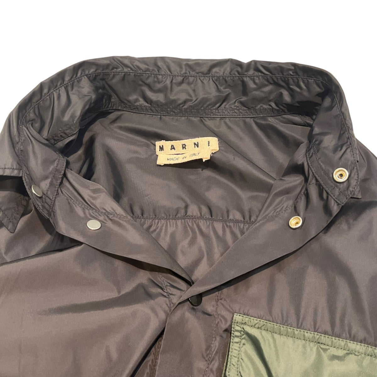 MARNI Nylon Bi-color Plain Designers ShirtsナイロンシャツCUMU0151B0 S52126 古着・中古-6枚目のアイテム画像