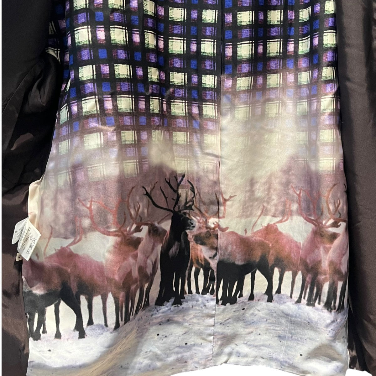 Paul Smith 裏地転写柄コート420200 古着・中古-3枚目のアイテム画像
