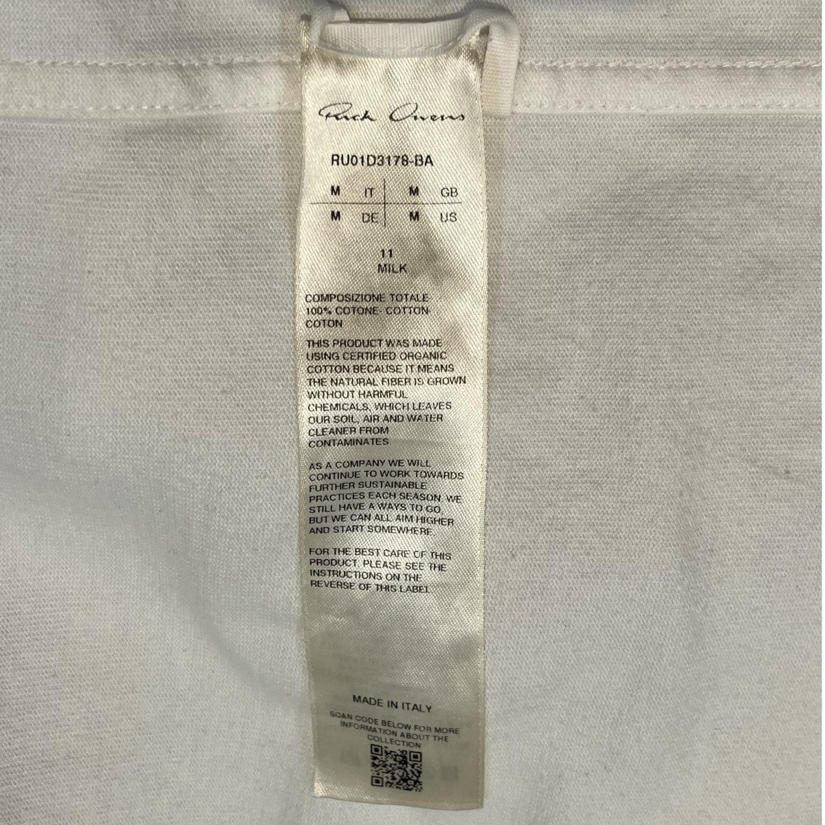 RICK OWENS ノースリーブTシャツRU01D3178-BA Spintered Tarp 古着・中古-10枚目のアイテム画像