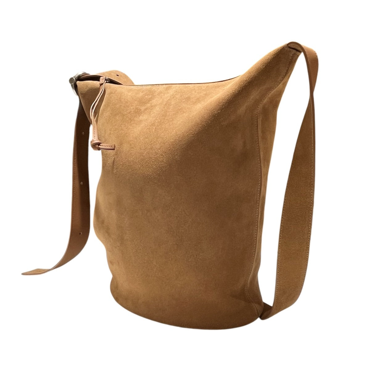 LOEWE ループバケット ミディアム スエードカーフ レザー ショルダーバッグ 古着・中古-2枚目のアイテム画像
