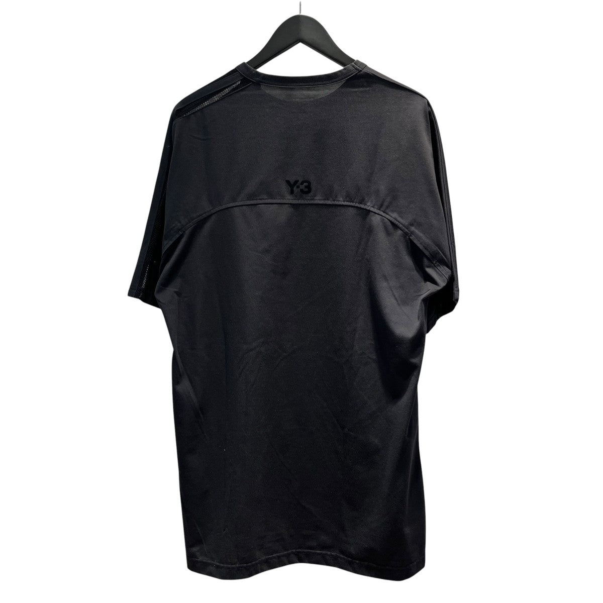 Y-3 ﾒｯｼｭ ｽﾘｰｽﾄﾗｲﾌﾟ ｼｮｰﾄｽﾘｰﾌﾞTｼｬﾂ半袖TシャツJL8312 古着・中古-2枚目のアイテム画像